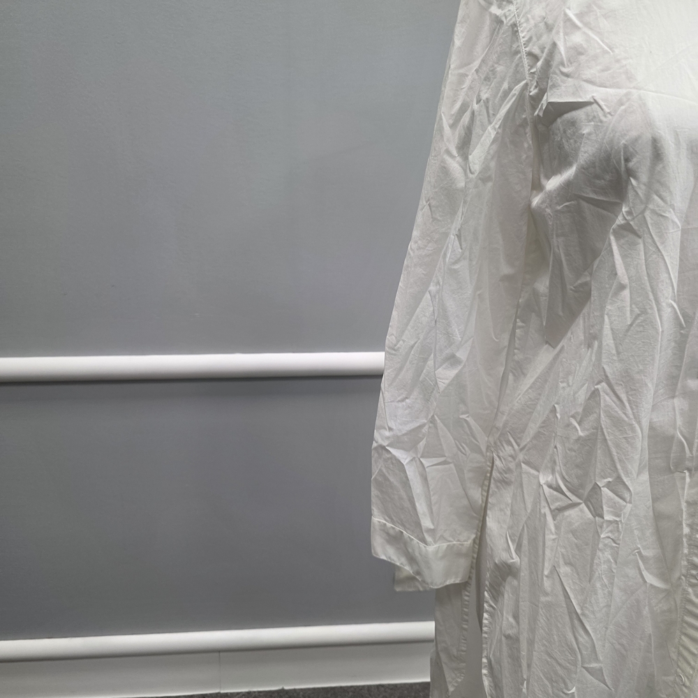 Calvin Klein Jeans Crisp White Long Sleeve Dress - Picture 4 of 10